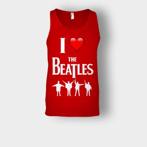 I-love-the-Beatles-Unisex-Tank-Top-Red