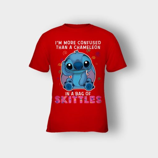 Im-More-Confused-Than-A-Chameleon-Kids-T-Shirt-Red