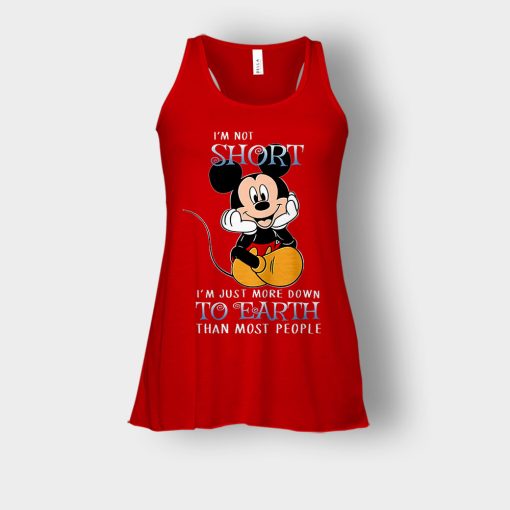Im-Not-Short-Im-Just-More-Down-To-Eart-Bella-Womens-Flowy-Tank-Red