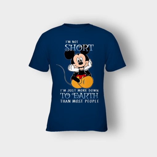 Im-Not-Short-Im-Just-More-Down-To-Eart-Kids-T-Shirt-Navy