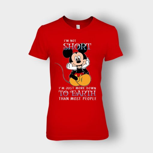 Im-Not-Short-Im-Just-More-Down-To-Eart-Ladies-T-Shirt-Red