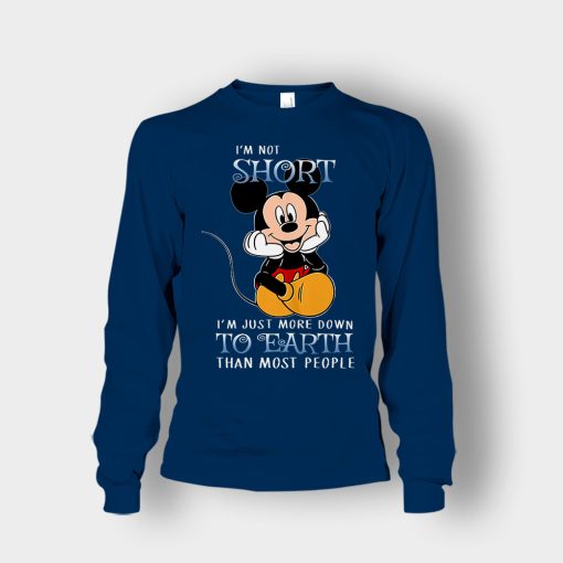 Im-Not-Short-Im-Just-More-Down-To-Eart-Unisex-Long-Sleeve-Navy
