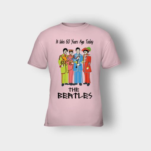It-was-60-years-ago-today-the-beatles-Kids-T-Shirt-Light-Pink