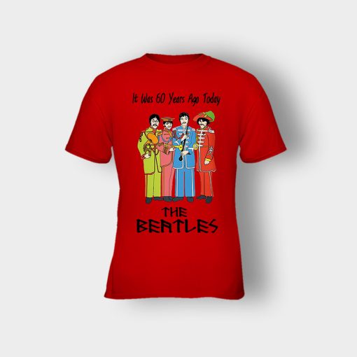 It-was-60-years-ago-today-the-beatles-Kids-T-Shirt-Red
