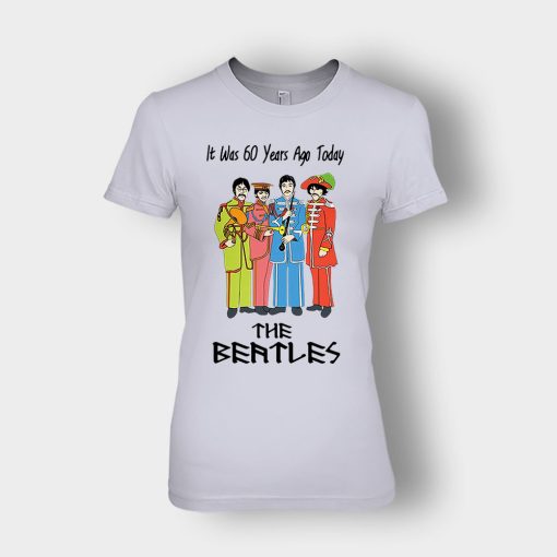 It-was-60-years-ago-today-the-beatles-Ladies-T-Shirt-Sport-Grey