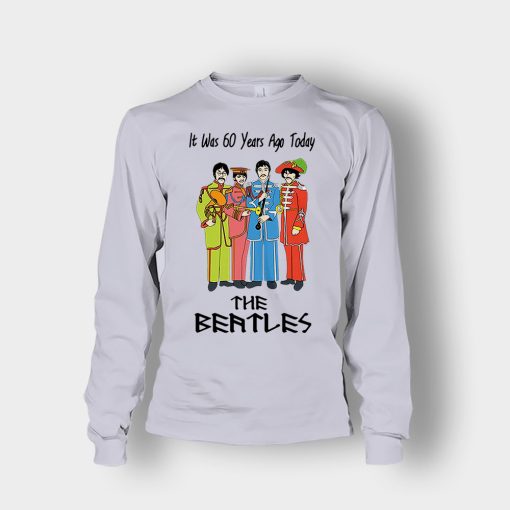 It-was-60-years-ago-today-the-beatles-Unisex-Long-Sleeve-Sport-Grey
