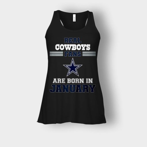 January-Birthday-Dallas-Cowboys-Fan-Bella-Womens-Flowy-Tank-Black
