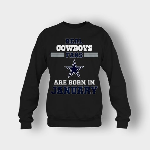 January-Birthday-Dallas-Cowboys-Fan-Crewneck-Sweatshirt-Black