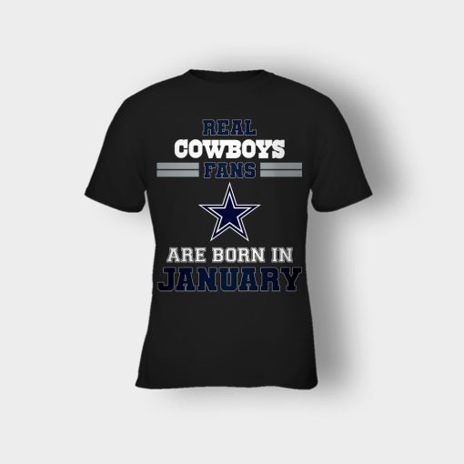 January-Birthday-Dallas-Cowboys-Fan-Kids-T-Shirt-Black
