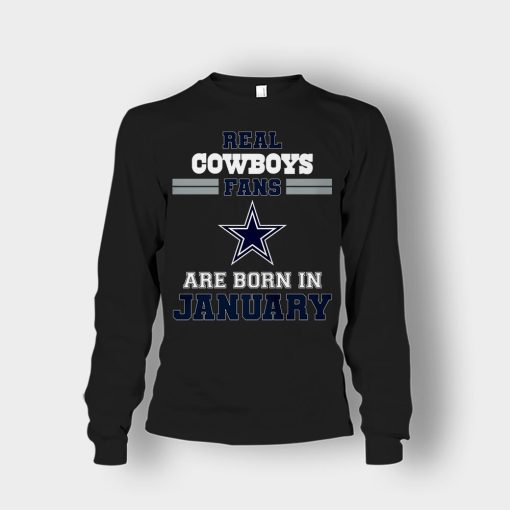 January-Birthday-Dallas-Cowboys-Fan-Unisex-Long-Sleeve-Black