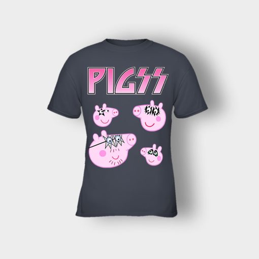 KIZZ-Heavy-Metal-Peppa-Pig-Kids-T-Shirt-Dark-Heather