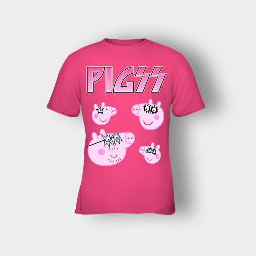 KIZZ-Heavy-Metal-Peppa-Pig-Kids-T-Shirt-Heliconia