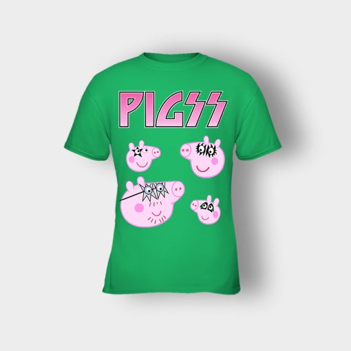 KIZZ-Heavy-Metal-Peppa-Pig-Kids-T-Shirt-Irish-Green