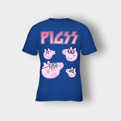 KIZZ-Heavy-Metal-Peppa-Pig-Kids-T-Shirt-Royal