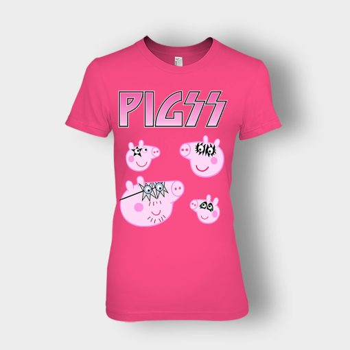 KIZZ-Heavy-Metal-Peppa-Pig-Ladies-T-Shirt-Heliconia