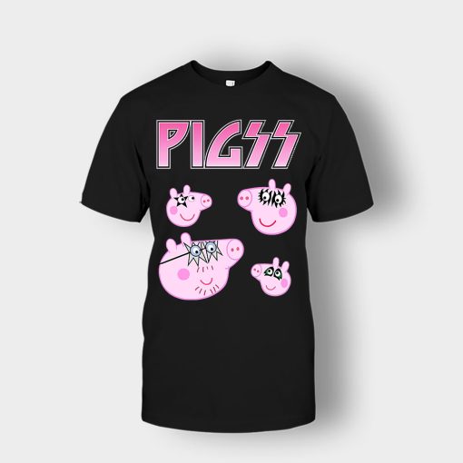 KIZZ-Heavy-Metal-Peppa-Pig-Unisex-T-Shirt-Black