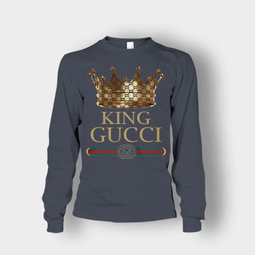 King-Gucci-Inspired-Unisex-Long-Sleeve-Dark-Heather