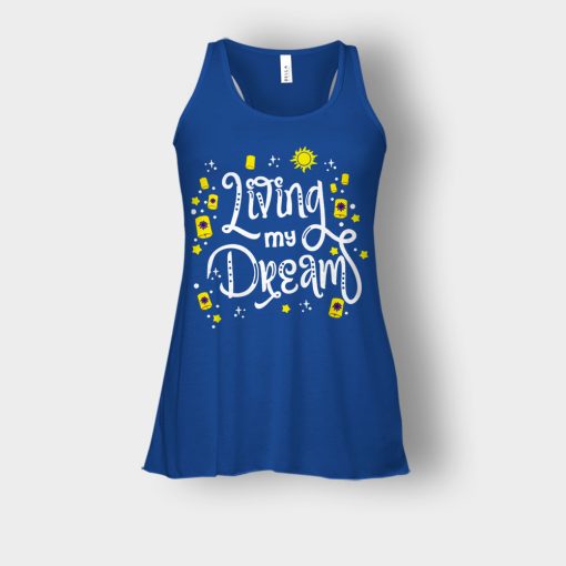 Living-My-Dream-Disney-Tangled-Bella-Womens-Flowy-Tank-Royal