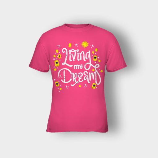 Living-My-Dream-Disney-Tangled-Kids-T-Shirt-Heliconia