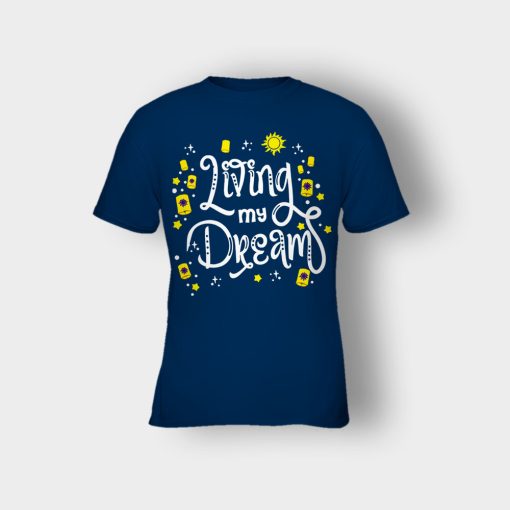 Living-My-Dream-Disney-Tangled-Kids-T-Shirt-Navy