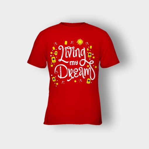 Living-My-Dream-Disney-Tangled-Kids-T-Shirt-Red