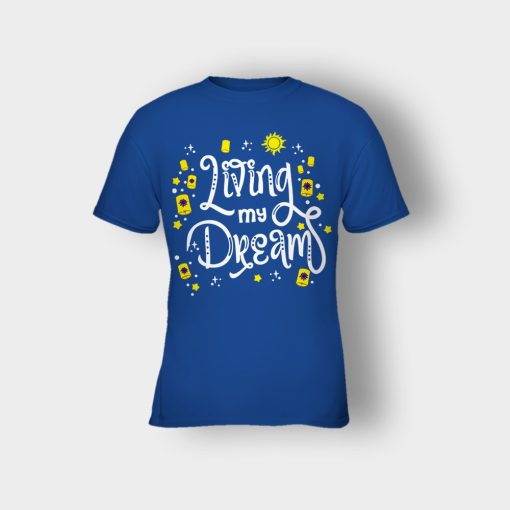 Living-My-Dream-Disney-Tangled-Kids-T-Shirt-Royal