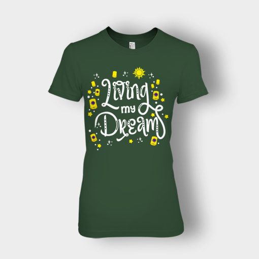 Living-My-Dream-Disney-Tangled-Ladies-T-Shirt-Forest