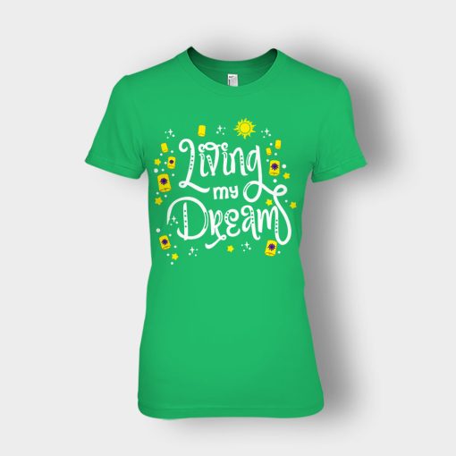 Living-My-Dream-Disney-Tangled-Ladies-T-Shirt-Irish-Green