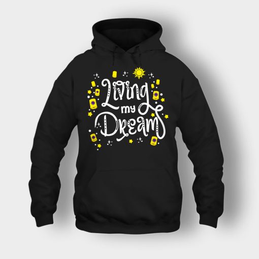 Living-My-Dream-Disney-Tangled-Unisex-Hoodie-Black