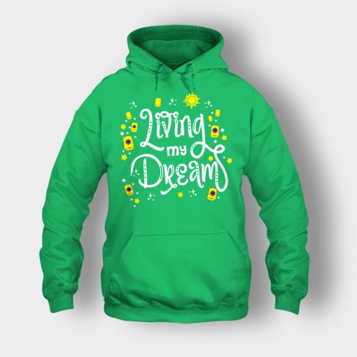 Living-My-Dream-Disney-Tangled-Unisex-Hoodie-Irish-Green