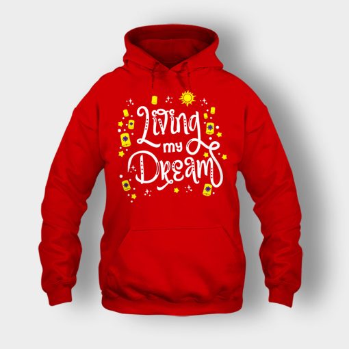 Living-My-Dream-Disney-Tangled-Unisex-Hoodie-Red