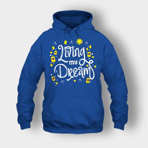 Living-My-Dream-Disney-Tangled-Unisex-Hoodie-Royal