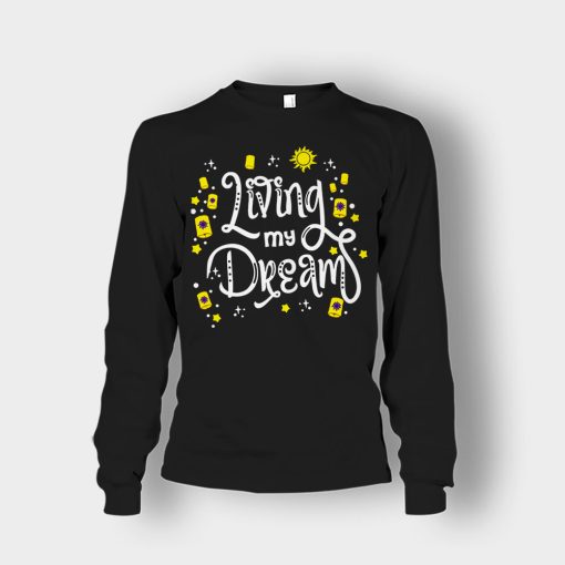 Living-My-Dream-Disney-Tangled-Unisex-Long-Sleeve-Black