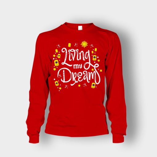 Living-My-Dream-Disney-Tangled-Unisex-Long-Sleeve-Red