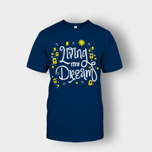 Living-My-Dream-Disney-Tangled-Unisex-T-Shirt-Navy