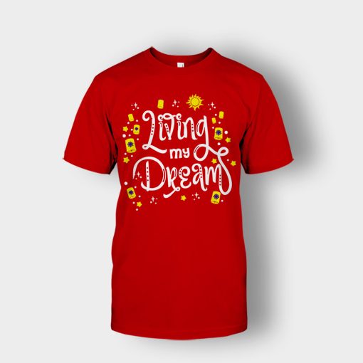 Living-My-Dream-Disney-Tangled-Unisex-T-Shirt-Red