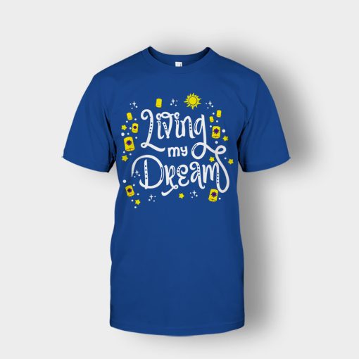 Living-My-Dream-Disney-Tangled-Unisex-T-Shirt-Royal