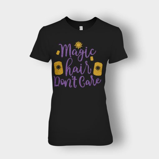 Magic-Hair-Dont-Care-Tangled-Disney-Inspired-Ladies-T-Shirt-Black