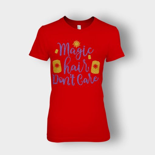 Magic-Hair-Dont-Care-Tangled-Disney-Inspired-Ladies-T-Shirt-Red
