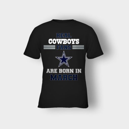 March-Birthday-Dallas-Cowboys-Fan-Kids-T-Shirt-Black