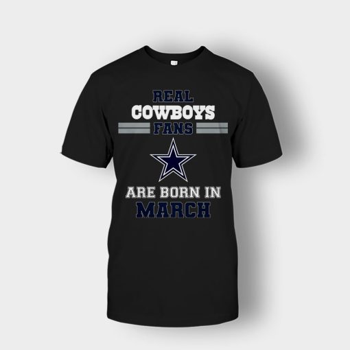 March-Birthday-Dallas-Cowboys-Fan-Unisex-T-Shirt-Black