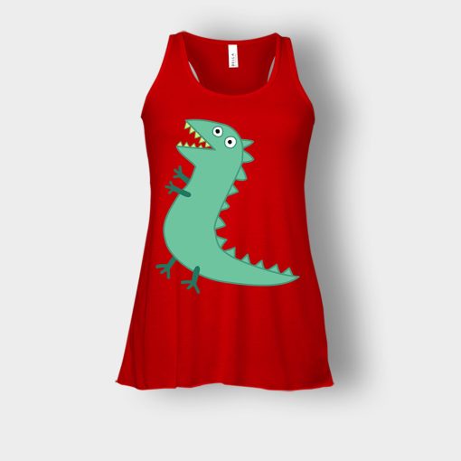 Mr-Dinosaur-Peppa-Pig-Bella-Womens-Flowy-Tank-Red