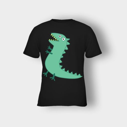 Mr-Dinosaur-Peppa-Pig-Kids-T-Shirt-Black