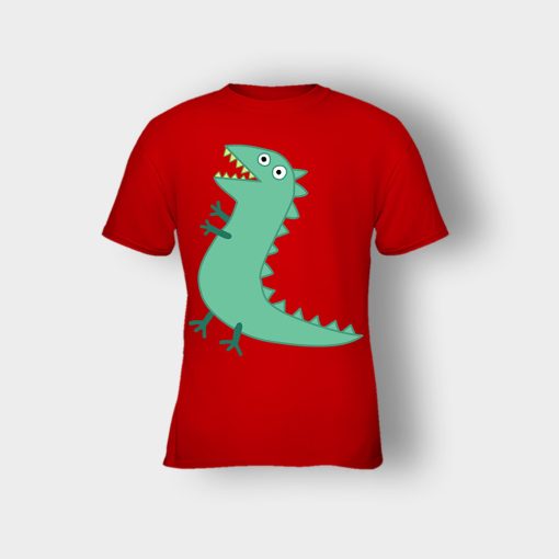 Mr-Dinosaur-Peppa-Pig-Kids-T-Shirt-Red