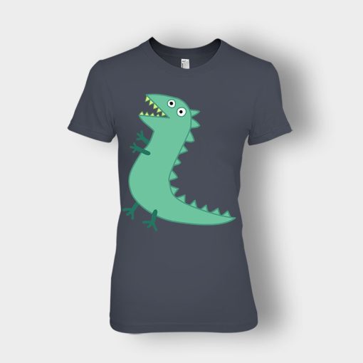 Mr-Dinosaur-Peppa-Pig-Ladies-T-Shirt-Dark-Heather
