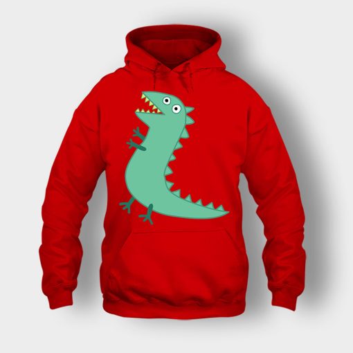Mr-Dinosaur-Peppa-Pig-Unisex-Hoodie-Red