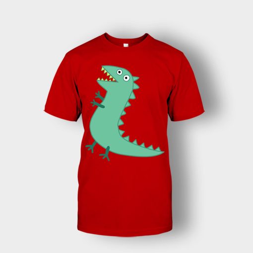Mr-Dinosaur-Peppa-Pig-Unisex-T-Shirt-Red