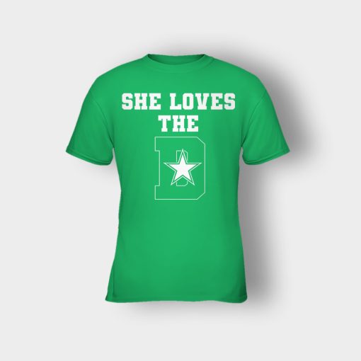 NEW-Dallas-Cowboys-She-Loves-The-D-Kids-T-Shirt-Irish-Green