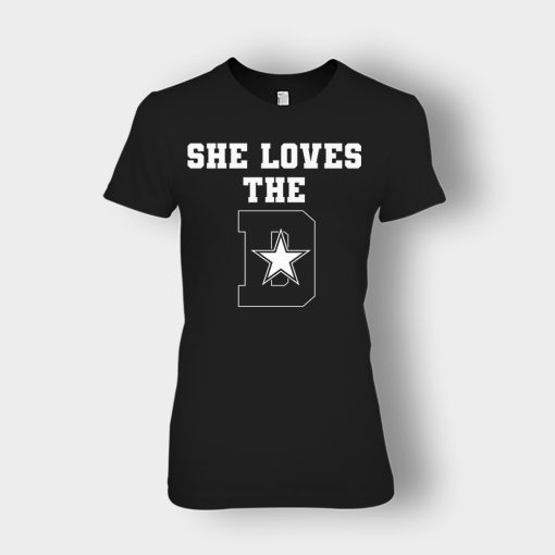 NEW-Dallas-Cowboys-She-Loves-The-D-Ladies-T-Shirt-Black