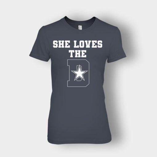 NEW-Dallas-Cowboys-She-Loves-The-D-Ladies-T-Shirt-Dark-Heather